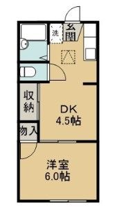 トータスハイツA棟の間取り