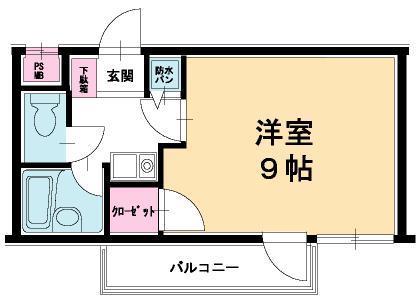 ホーユーコンフォルト盛岡　（５０５）の間取り