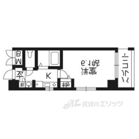 エステムプラザ京都五条大橋の間取り