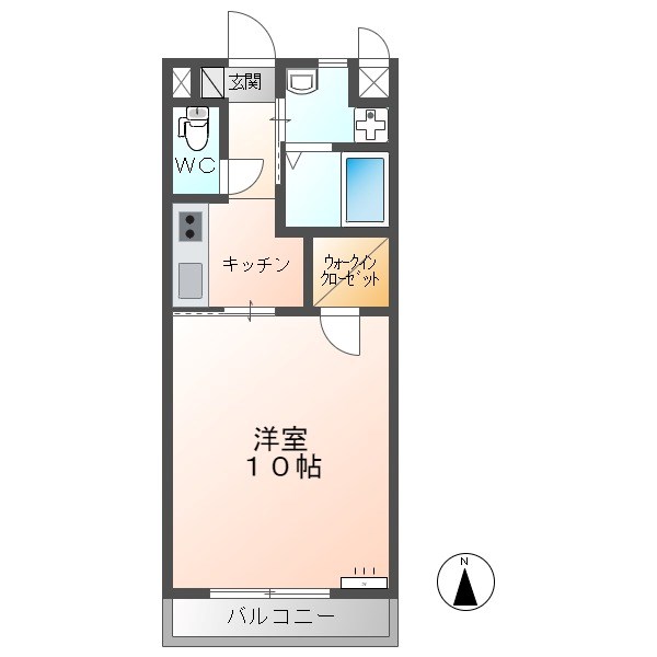 小諸市大字森山のアパートの間取り