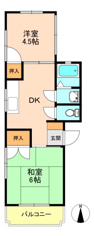 広島市安佐南区東野のマンションの間取り