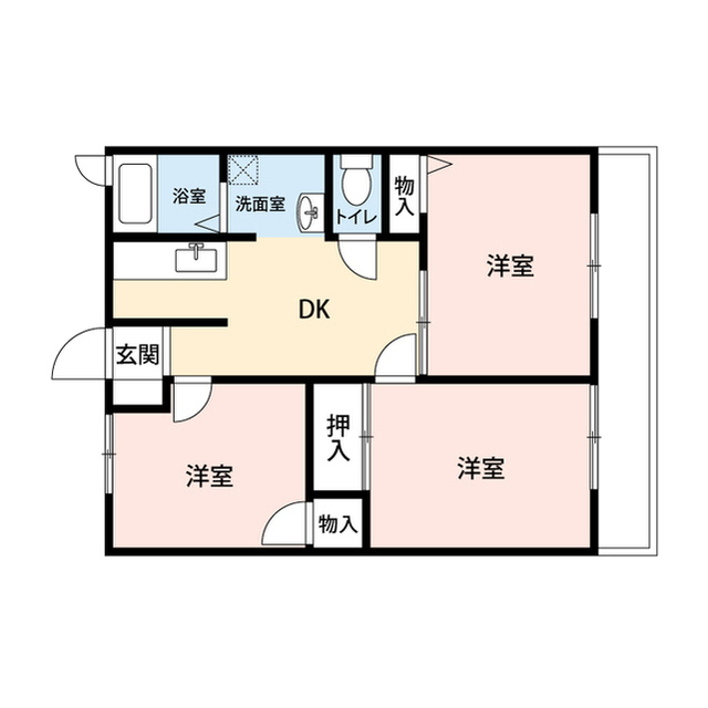 パナハイツ富士の間取り