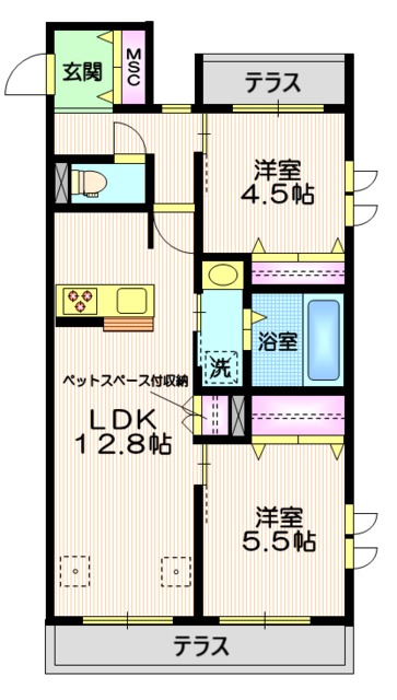 Ｍ’ｓ　ｇａｒｄｅｎの間取り