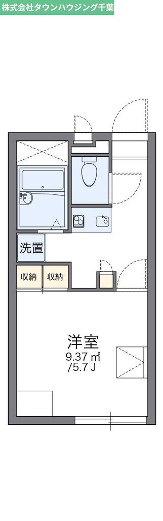 千葉市中央区青葉町のアパートの間取り