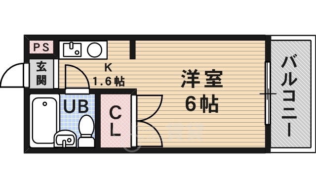 池田市井口堂のマンションの間取り