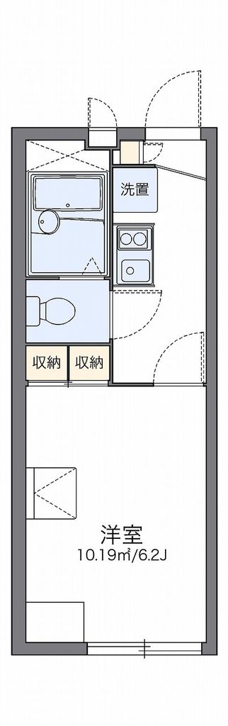 狭山市祇園のアパートの間取り