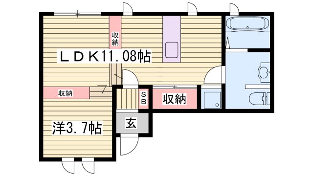 Bouleau　blancの間取り