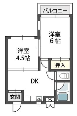 伊丹市清水のマンションの間取り