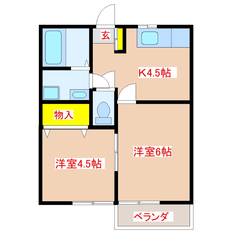 コーポＴＳＫの間取り