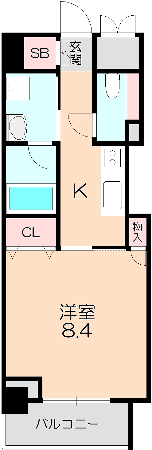 ル・クラージュ室町の間取り