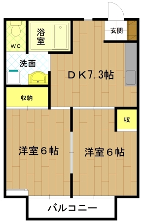 伊勢市御薗町上條のアパートの間取り