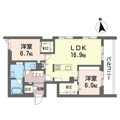 グランシャレ　クラウンの間取り