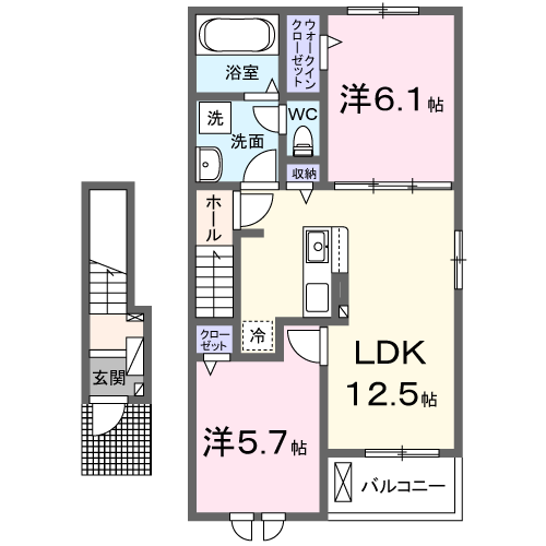 （新築）フォルトーナES　IIの間取り