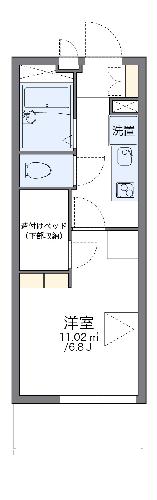 レオパレスキングマウンテンＡの間取り