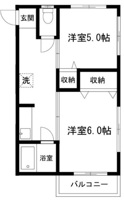 新宿区若葉のアパートの間取り