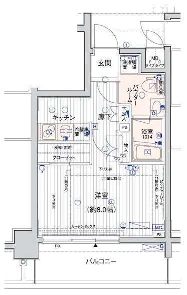 メインステージ横浜の間取り