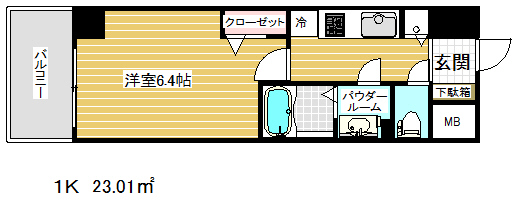 プレサンスみなと元町駅前の間取り