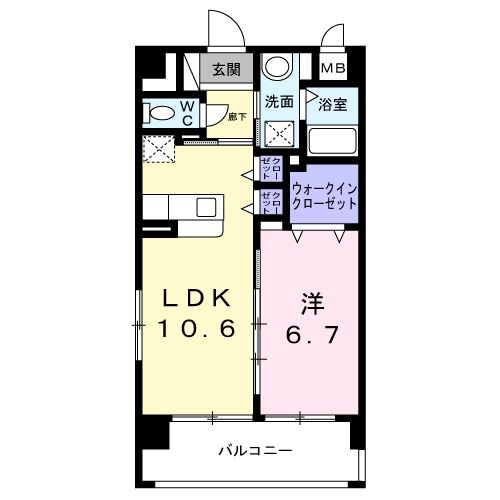 国頭郡金武町字屋嘉のマンションの間取り