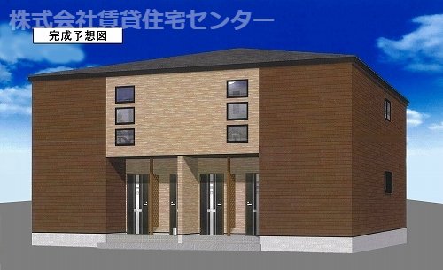 岩出市中迫のアパートの建物外観