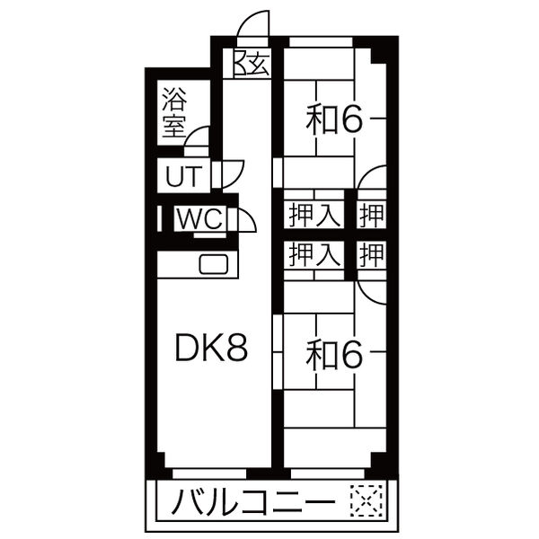 NTビル白壁の間取り