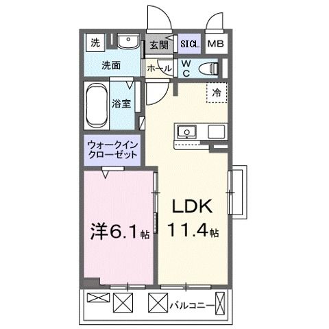 バンブーフォレスト　IIの間取り