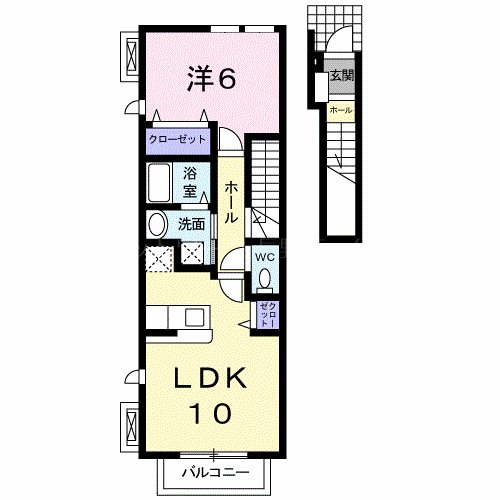 エコルポアイＳの間取り