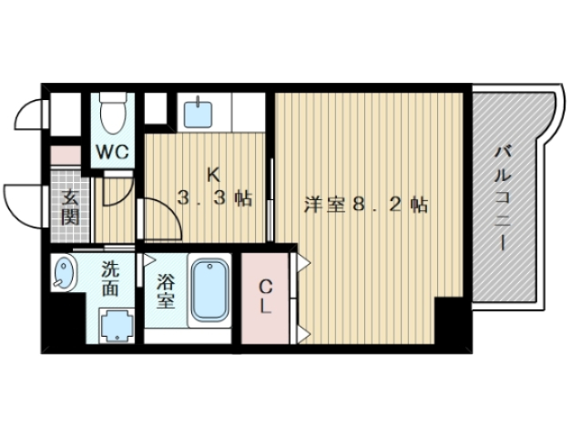 プレジェーネ北江口の間取り