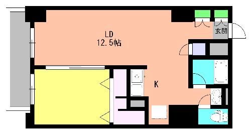 世田谷区駒沢のマンションの間取り