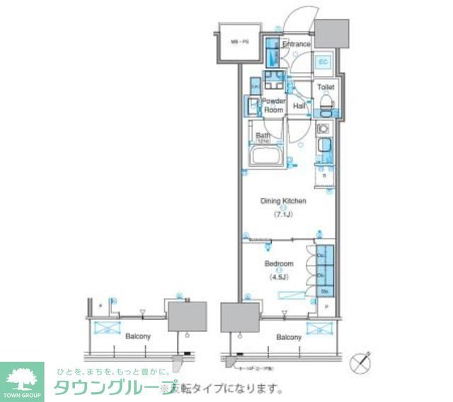 江東区豊洲のマンションの間取り