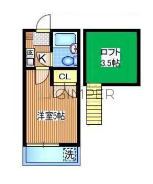 トルチェ蕨　１００Ｂの間取り