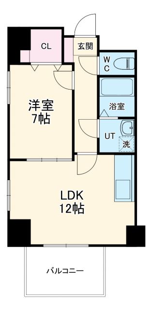 名古屋市千種区清住町のマンションの間取り