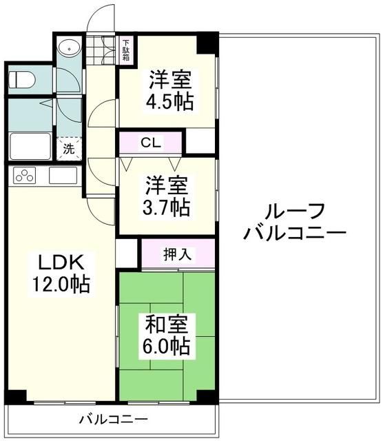 綾瀬市寺尾北のマンションの間取り