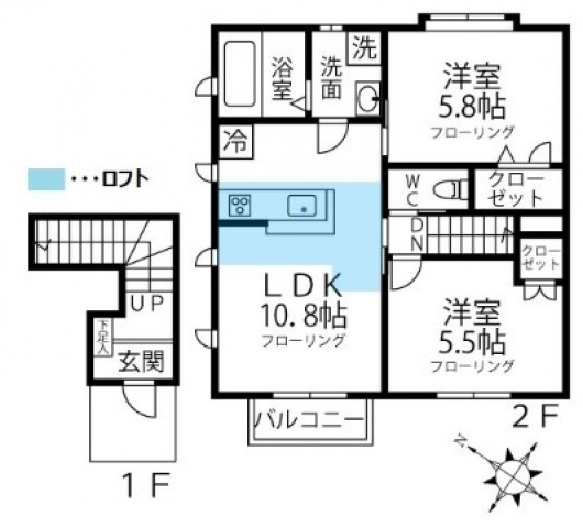 ilusion小田栄の間取り