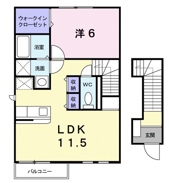 ファレノプシス　Ｂの間取り