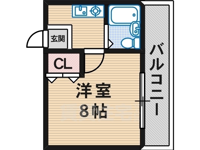 大阪市住吉区遠里小野のマンションの間取り