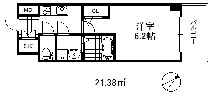 エスリード神戸グランドールの間取り