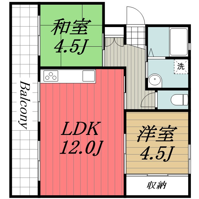 香取市佐原のマンションの間取り