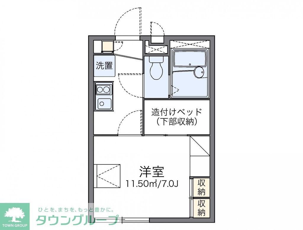 レオパレスサカエの間取り