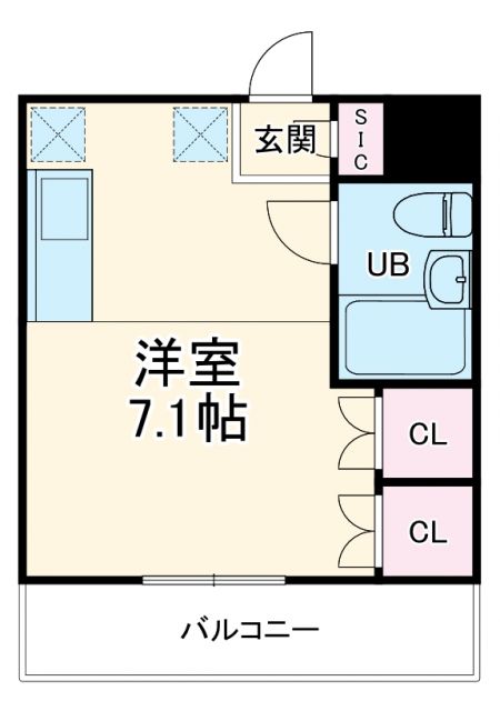 スカイコート向ヶ丘遊園の間取り