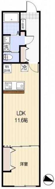 大田区中馬込のマンションの間取り