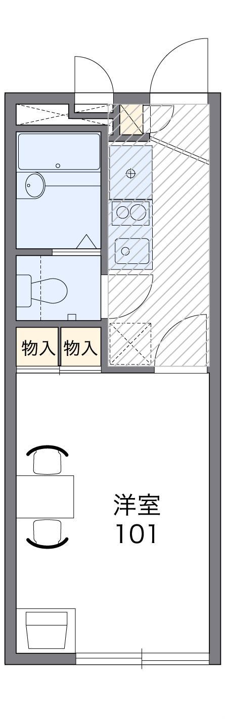 レオパレス天神の間取り