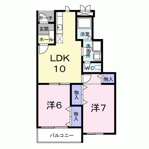 サンクレストール吉岡Ｙの間取り