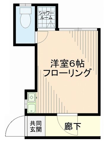 世田谷区赤堤のアパートの間取り