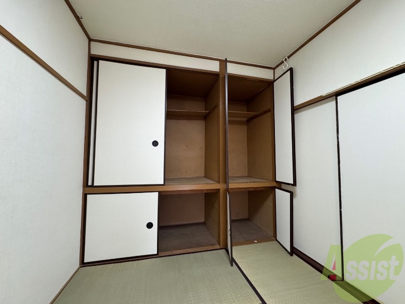 収納　押入です。和室はやっぱり落ち着きがありますね。