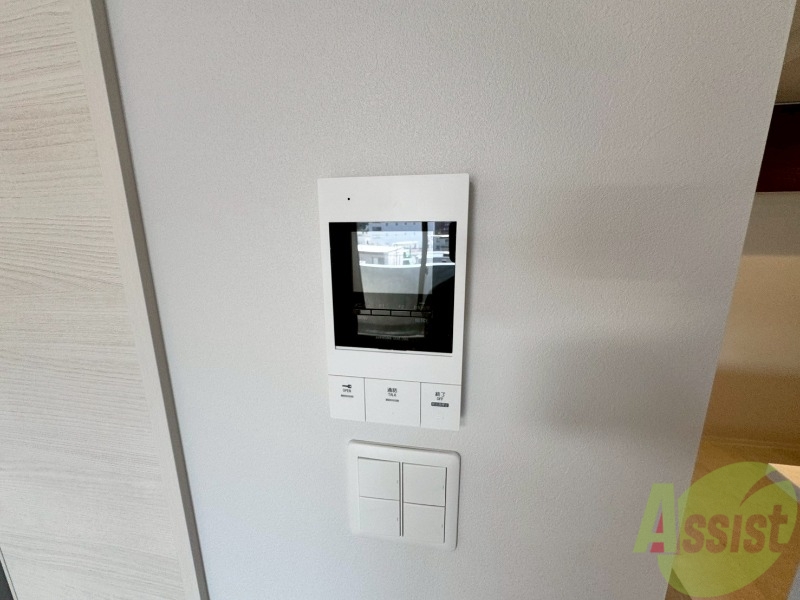 セキュリティ　インターホンです。オートロック付きで安心のマンションです。