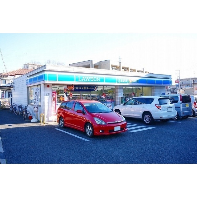 コンビニ　ローソン稲毛作草部店（コンビニ）まで400m