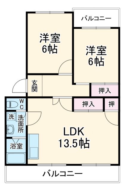 ジュネス和合の間取り