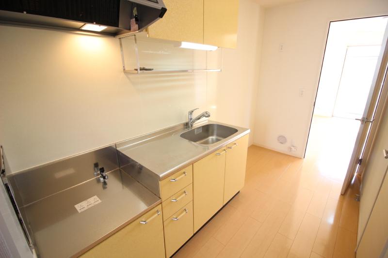 キッチン　キッチン　2口ガスコンロ設置可