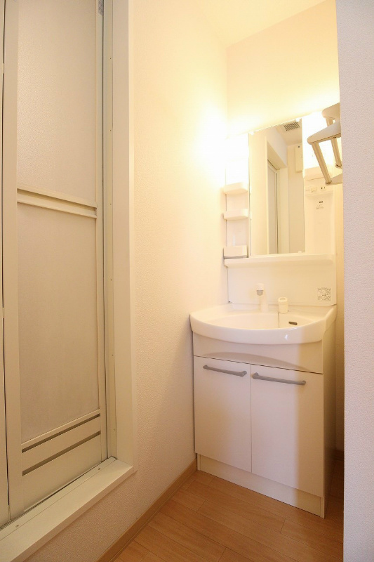 洗面設備　※別号室の写真です。シャンプードレッサー付きです。