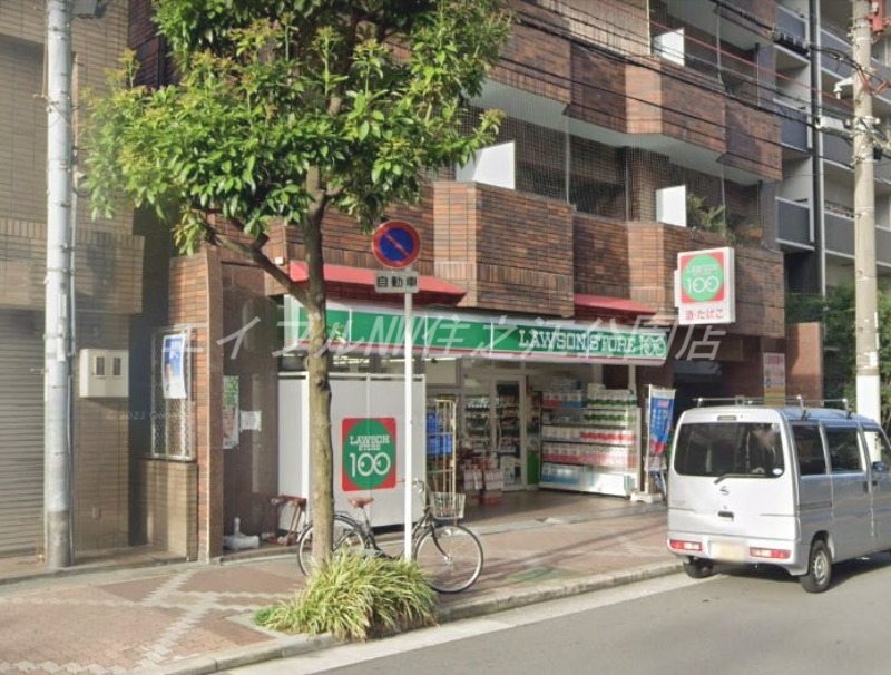 コンビニ　ローソンストア100住吉苅田店（コンビニ）まで74m